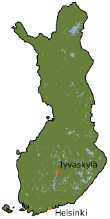 Map view of Finland